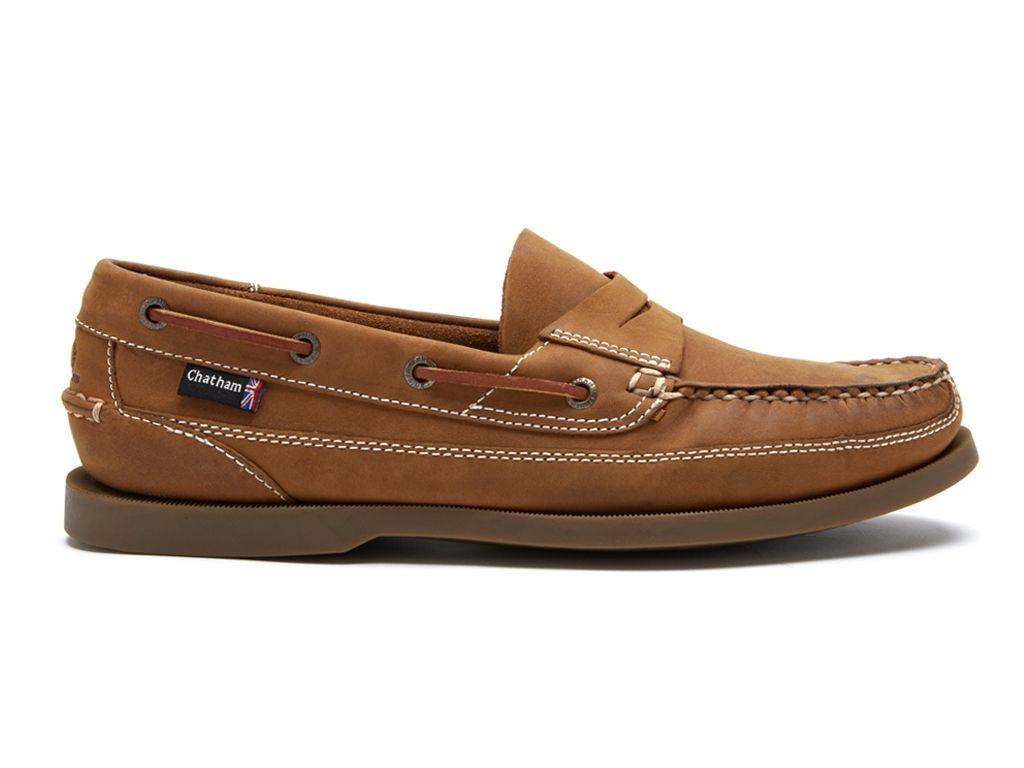 Chatham Mens Gaff II G2 Penny Loafer in Walnut