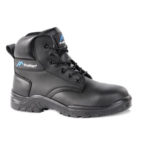Rock Fall ProMan PM4003 Georgia Waterproof Safety Boot in 3 to 16, Black