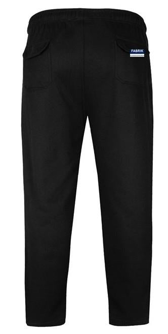Fabrik Big Size Cotton Rich Loungwear Jersey Trouser For Men in Black, 2XL-8XL