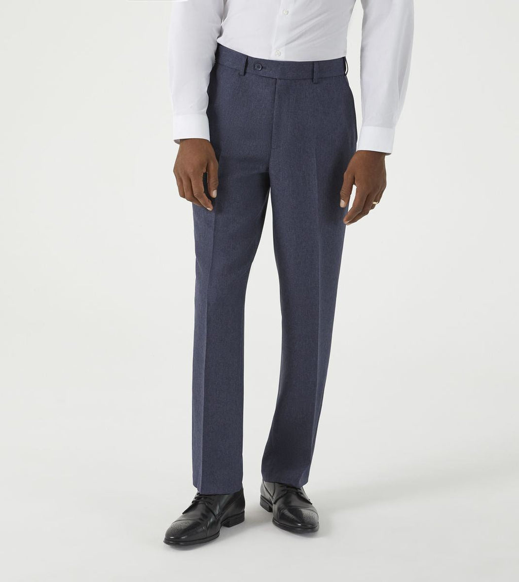 Skopes Brooklyn Regular Fit Trouser For Men in Airforce Blue, 32W to 48W