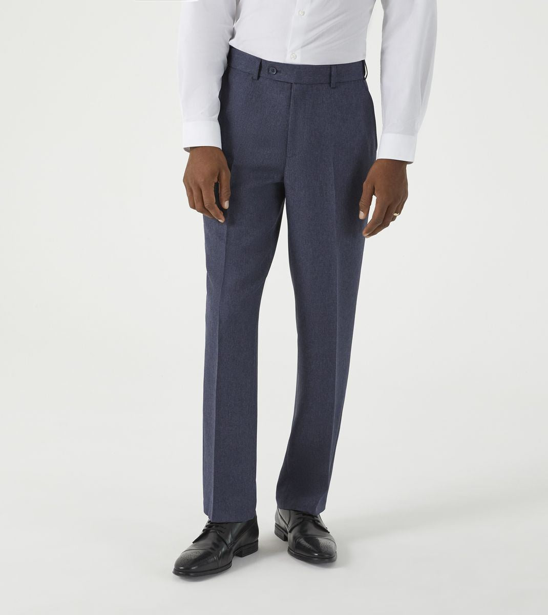 Skopes Brooklyn Regular Fit Trouser For Men in Airforce Blue, 32W to 48W