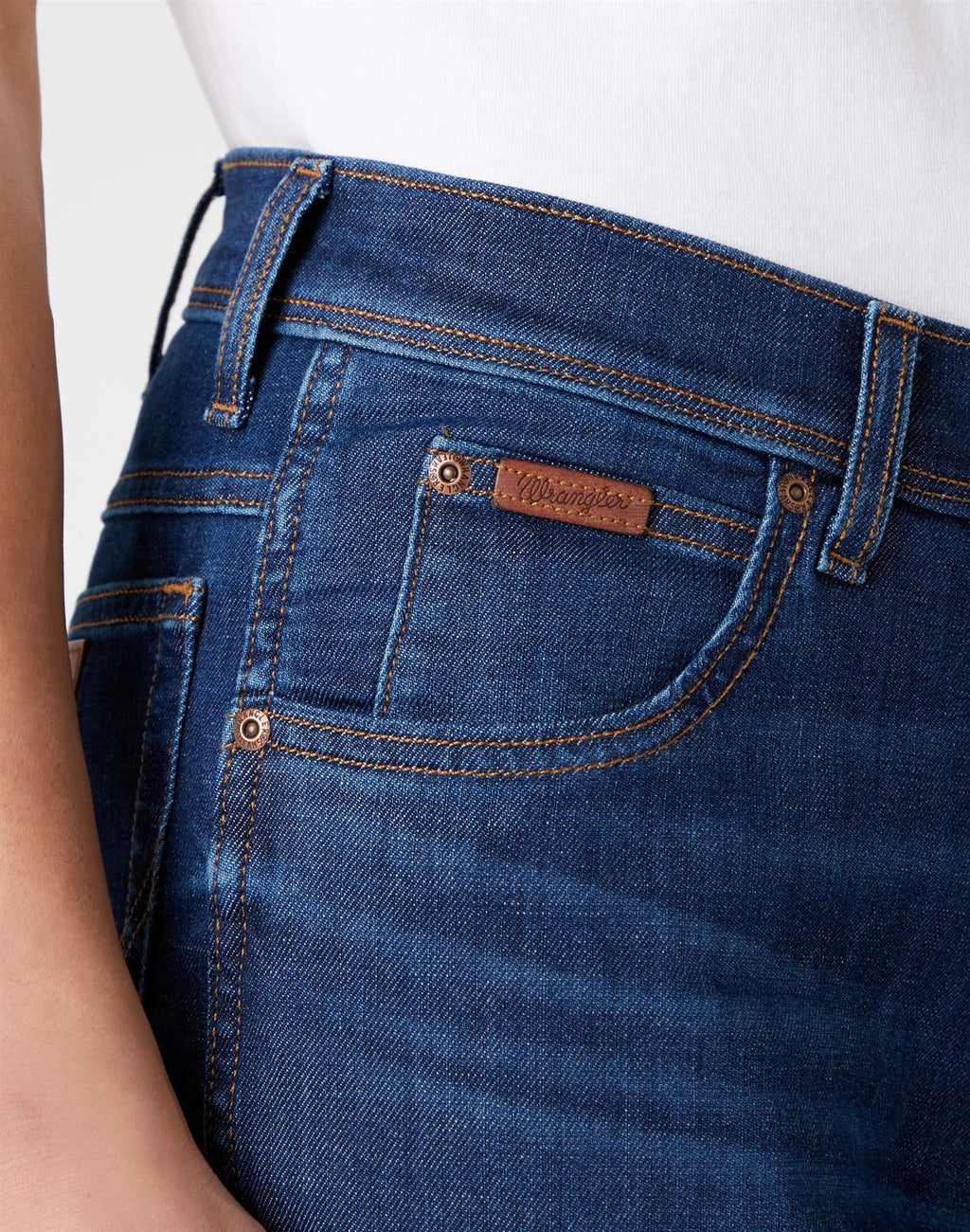 Wrangler Men's Texas Slim Stretch Airlie Blue Jeans Waist 38 - 46