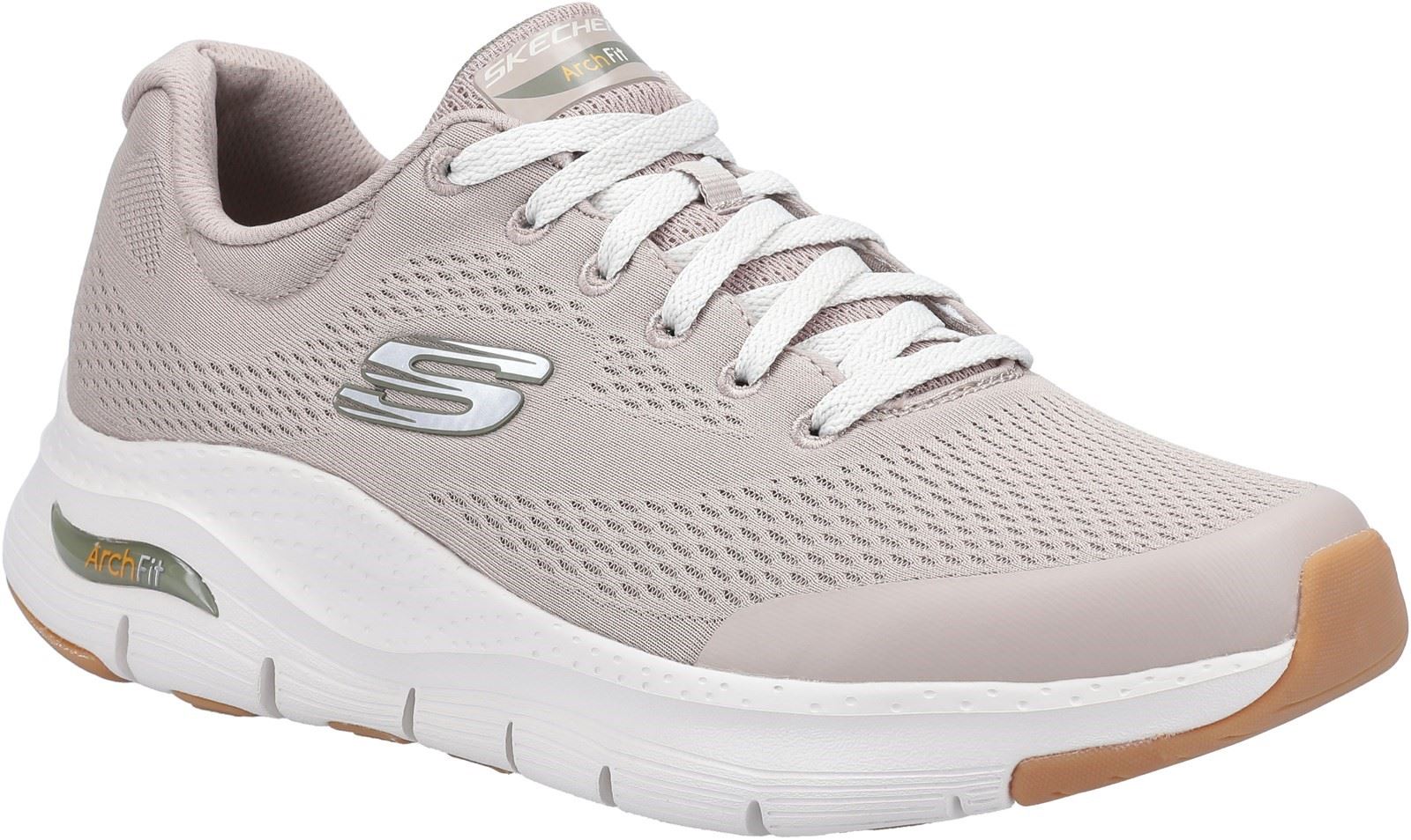 Skechers Arch Fit Lace Up Sports Mens Sports in Taupe