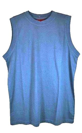 Metaphor Pure Cotton Plain Sleeve Less T Shirt in Size 2XL-8XL