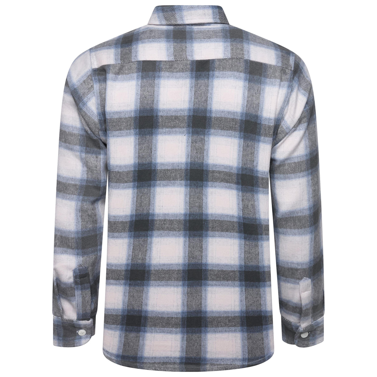 Ex-Chain Store Men's Brushed Cotton Check Overshirt | Long Sleeve Regular Fit | S-2XL