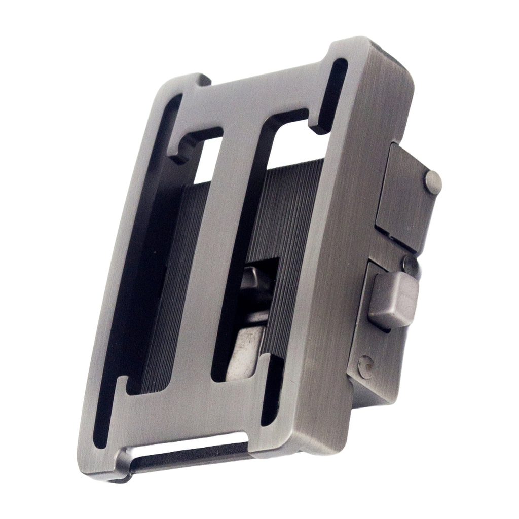 QHA Mens Automatic Sliding Belt Buckle Replacement for Ratchet Leather Belt A107