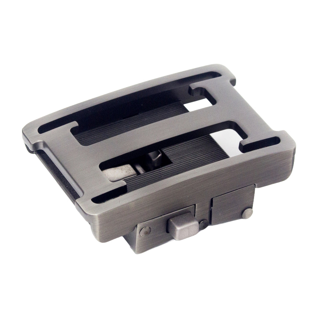 QHA Mens Automatic Sliding Belt Buckle Replacement for Ratchet Leather Belt A107