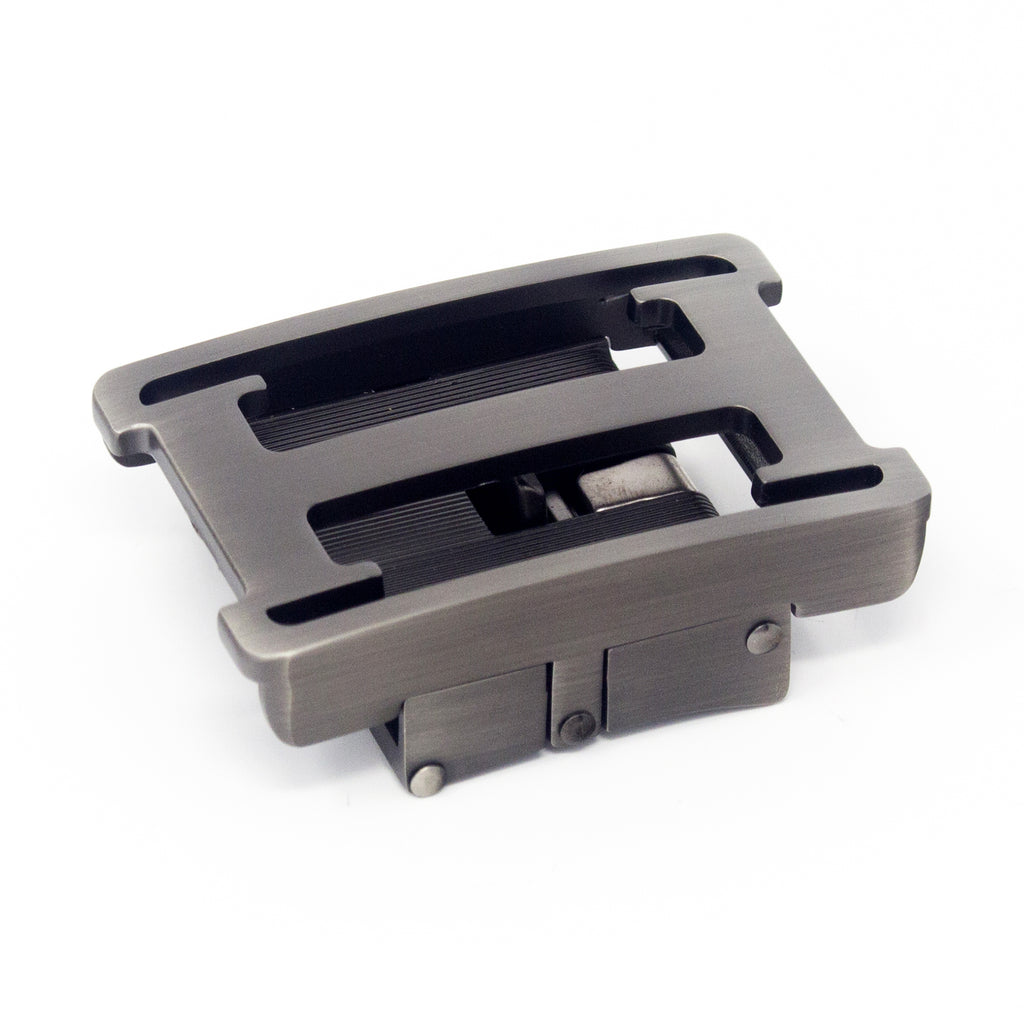 QHA Mens Automatic Sliding Belt Buckle Replacement for Ratchet Leather Belt A107