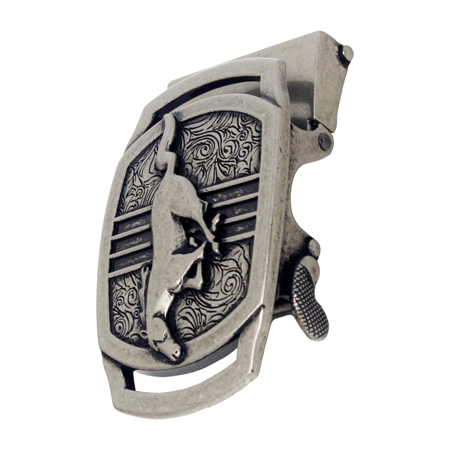 QHA Mens Automatic Sliding Belt Buckle Replacement for Ratchet Leather Belt A108