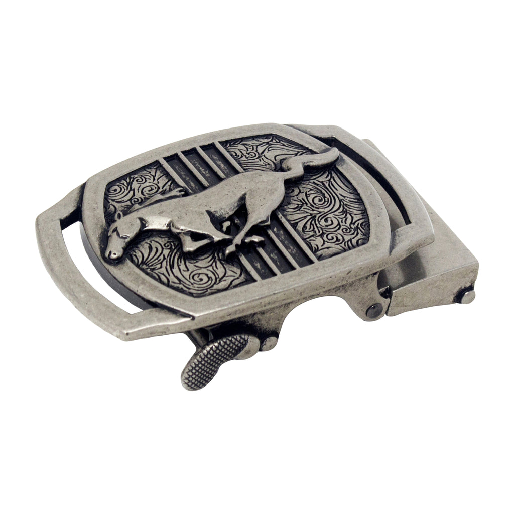 QHA Mens Automatic Sliding Belt Buckle Replacement for Ratchet Leather Belt A108