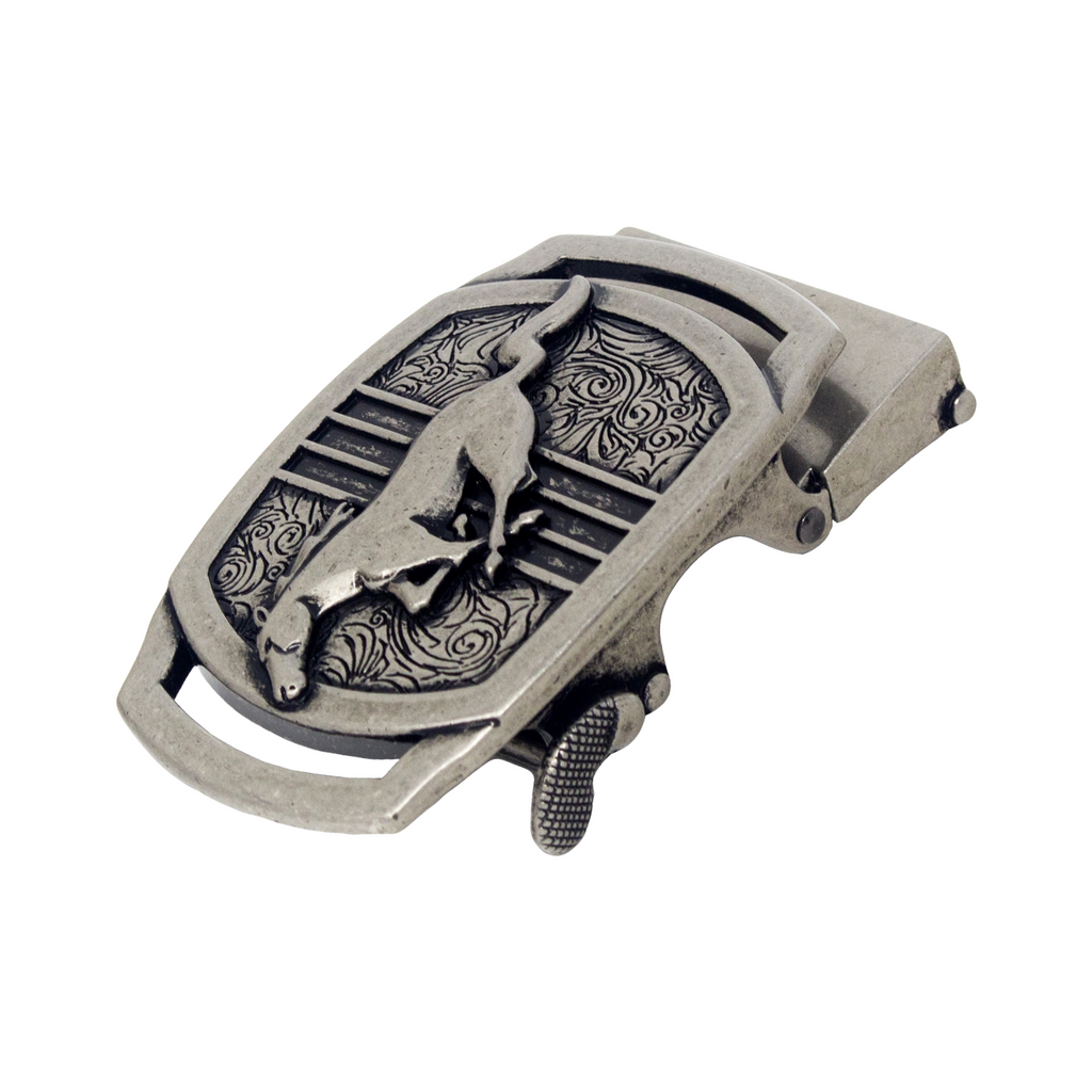 QHA Mens Automatic Sliding Belt Buckle Replacement for Ratchet Leather Belt A108