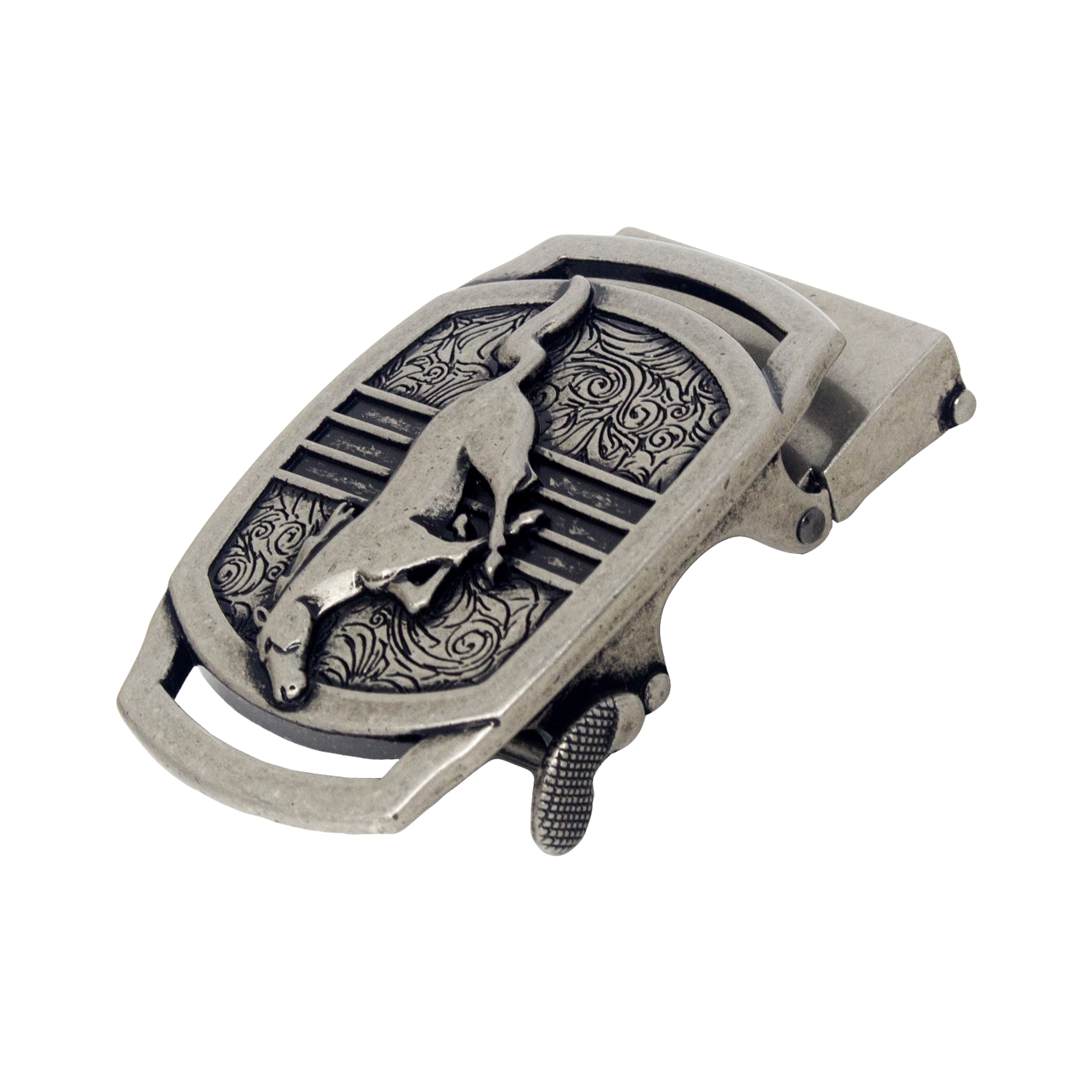 QHA Mens Automatic Sliding Belt Buckle Replacement for Ratchet Leather Belt A108