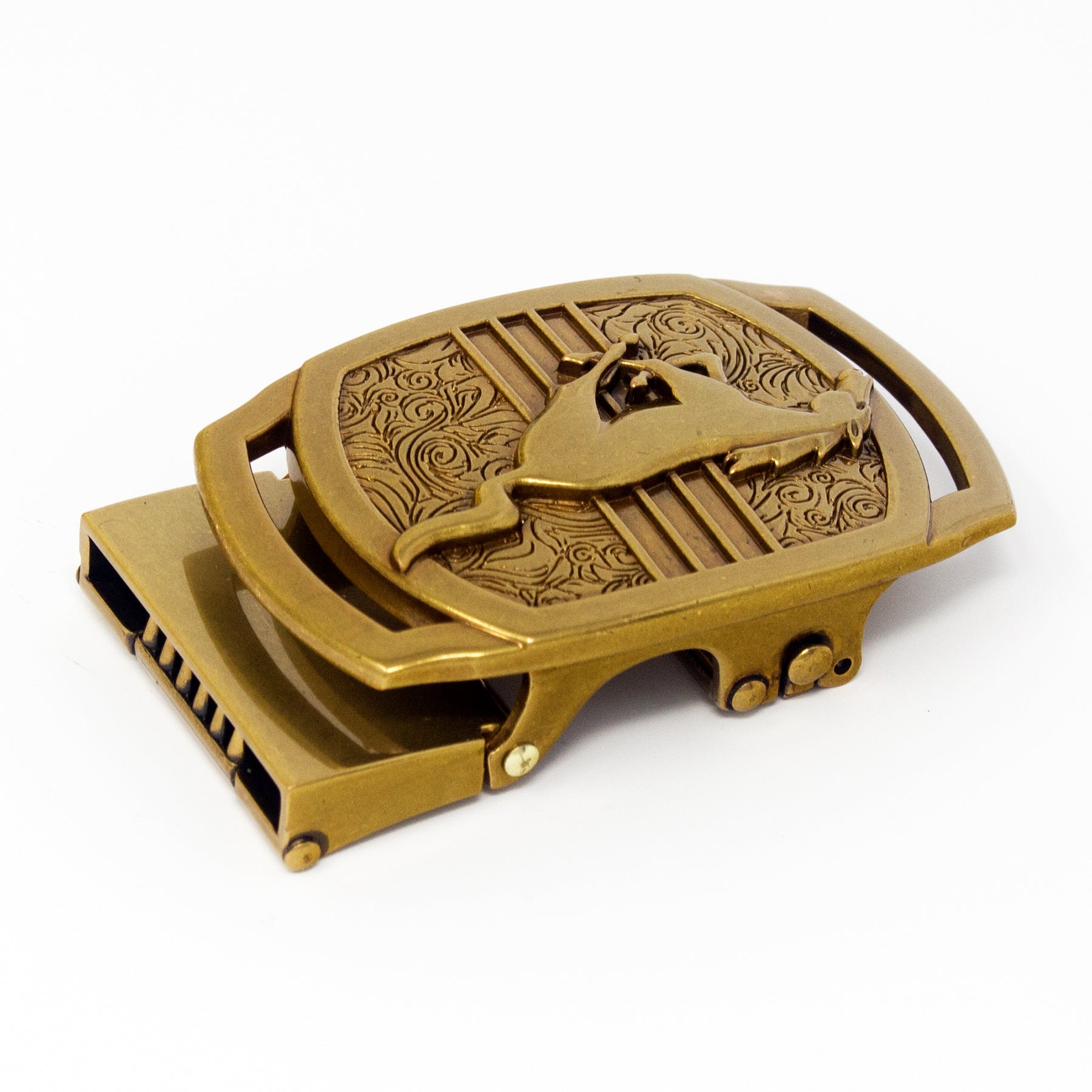 QHA Mens Automatic Belt Buckle For 35mm Wide Ratchet Belts Q98A109