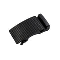 QHA Mens 35mm Automatic Belt Buckle, Black Carbon Fiber Style Rectangle A11 - QHA UK