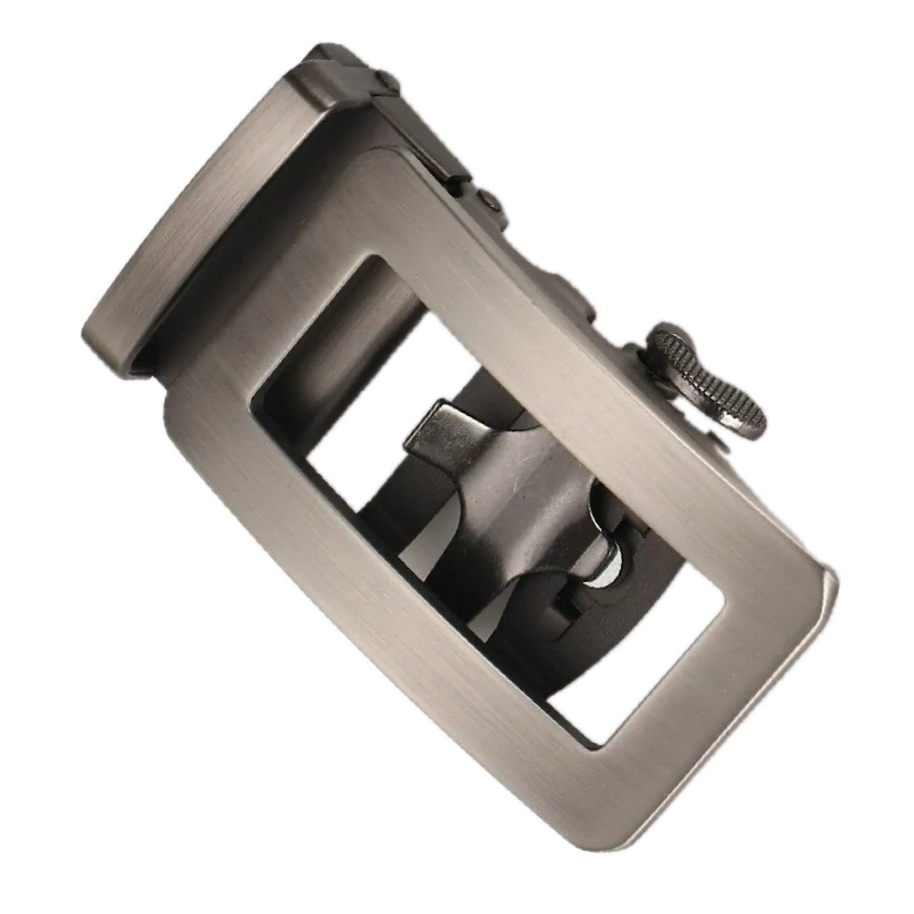 QHA Mens Automatic Sliding Belt Buckle Replacement for Ratchet Leather Belt A110