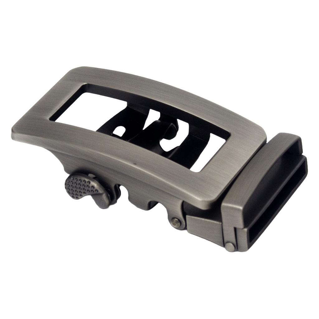 QHA Mens Automatic Sliding Belt Buckle Replacement for Ratchet Leather Belt A110