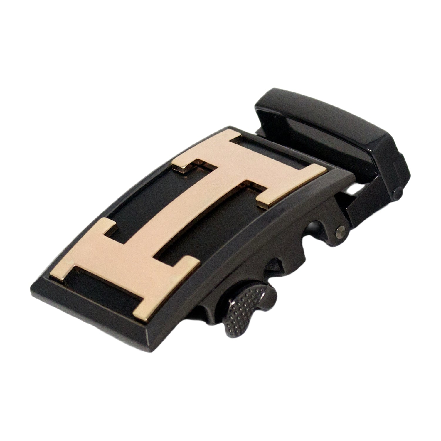 QHA Mens Automatic Sliding Belt Buckle Replacement for Ratchet Leather Belt A113