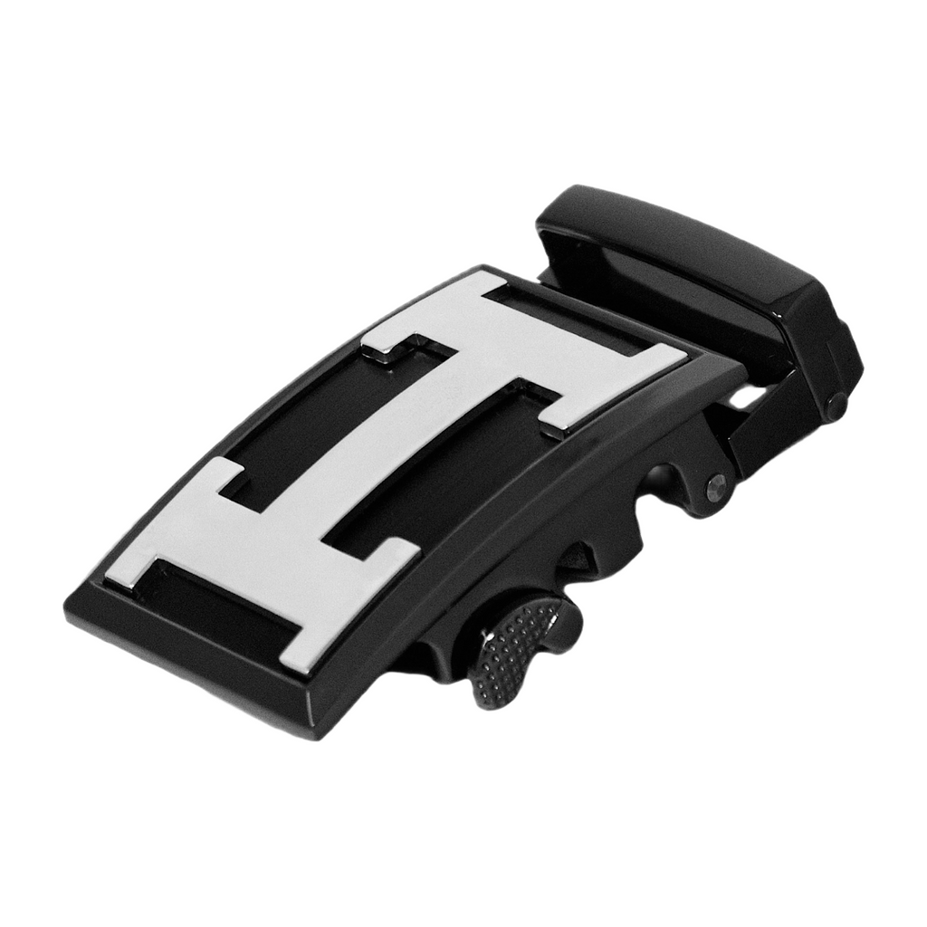 QHA Mens Automatic Sliding Belt Buckle Replacement for Ratchet Leather Belt A114