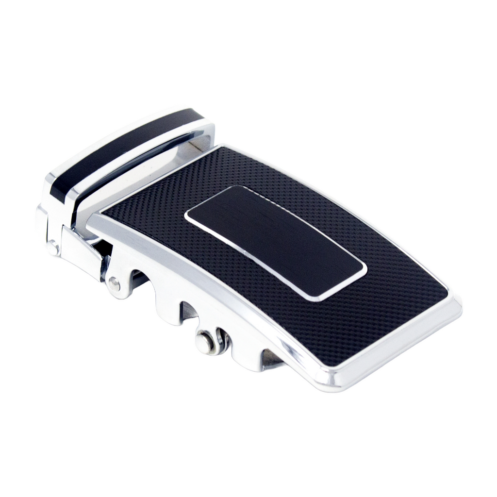 QHA Mens Automatic Sliding Belt Buckle Replacement for Ratchet Leather Belt A121