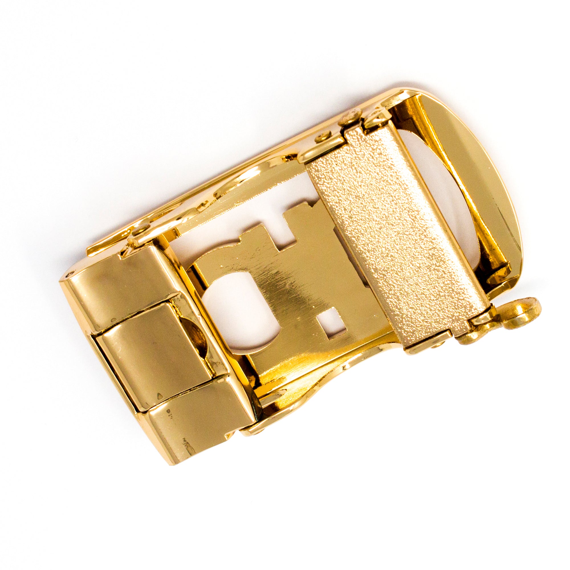 QHA Mens Automatic Sliding Belt Buckle Replacement for Ratchet Leather Belt A22