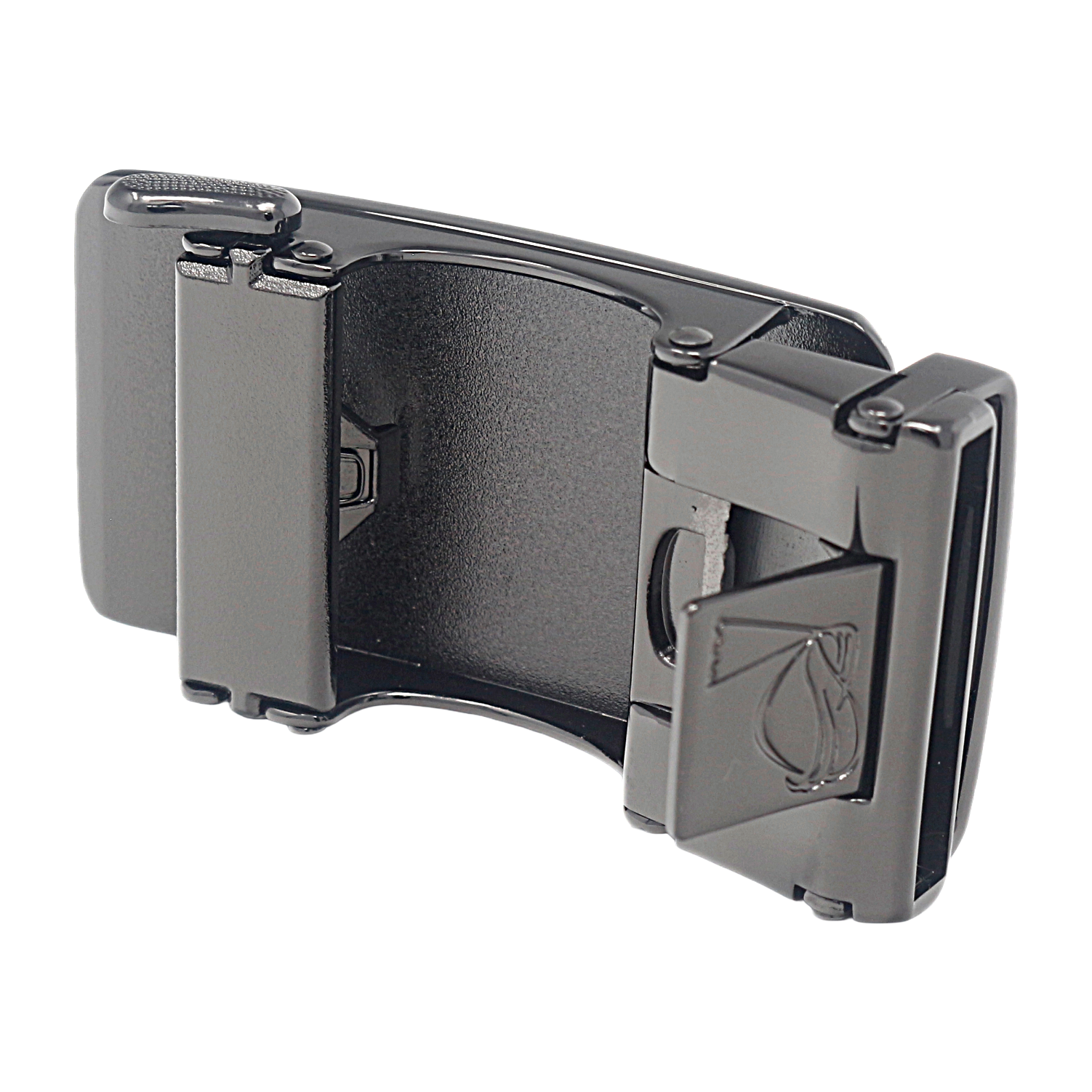 Mens Automatic Sliding Irish Flag Belt Buckle for 35mm Wide Ratchet Belts A26