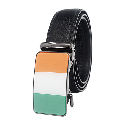 QHA Unisex Irish Tricolour Flag Ratchet Belt 35mm  Q72