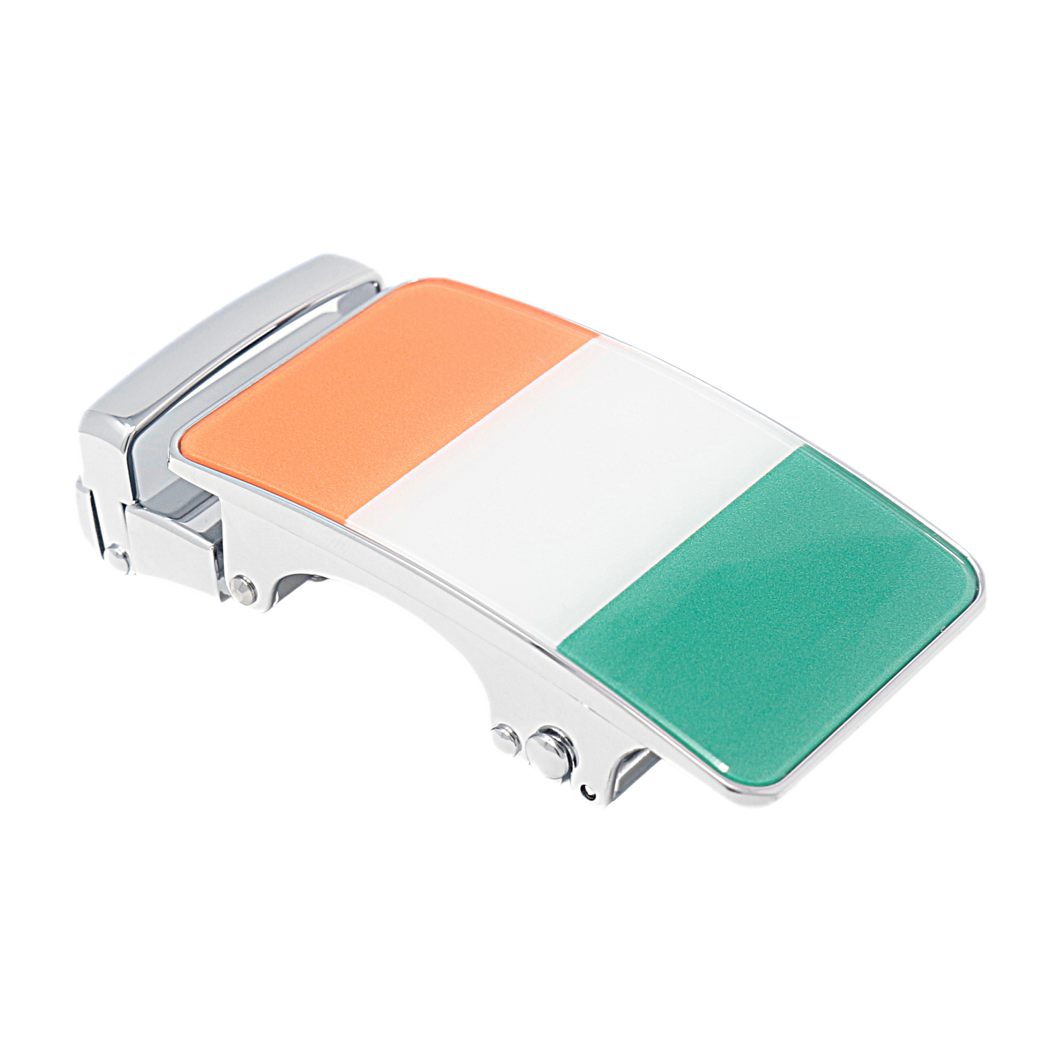 Mens Automatic Sliding Irish Flag Belt Buckle Replacement for Ratchet Belts A27