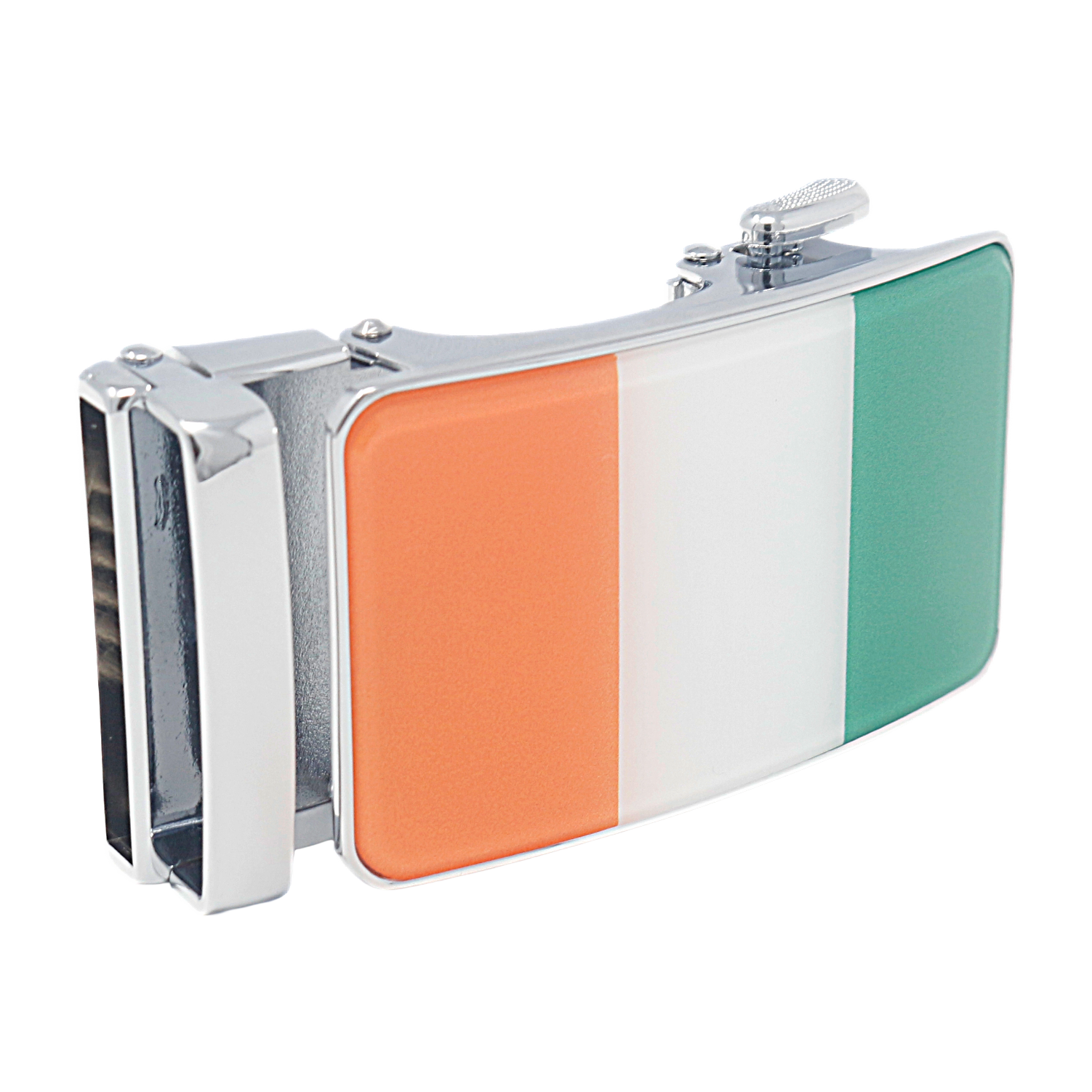 Mens Automatic Sliding Irish Flag Belt Buckle Replacement for Ratchet Belts A27