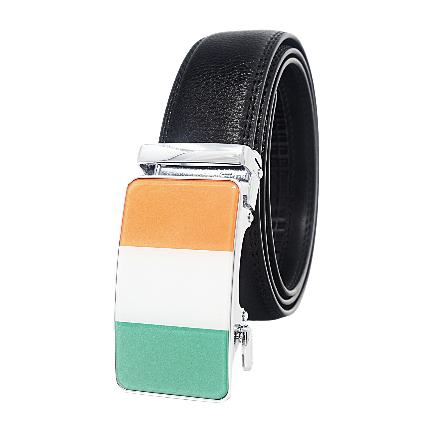 QHA Unisex Irish Tricolour Flag Ratchet Belt 35mm  Q72
