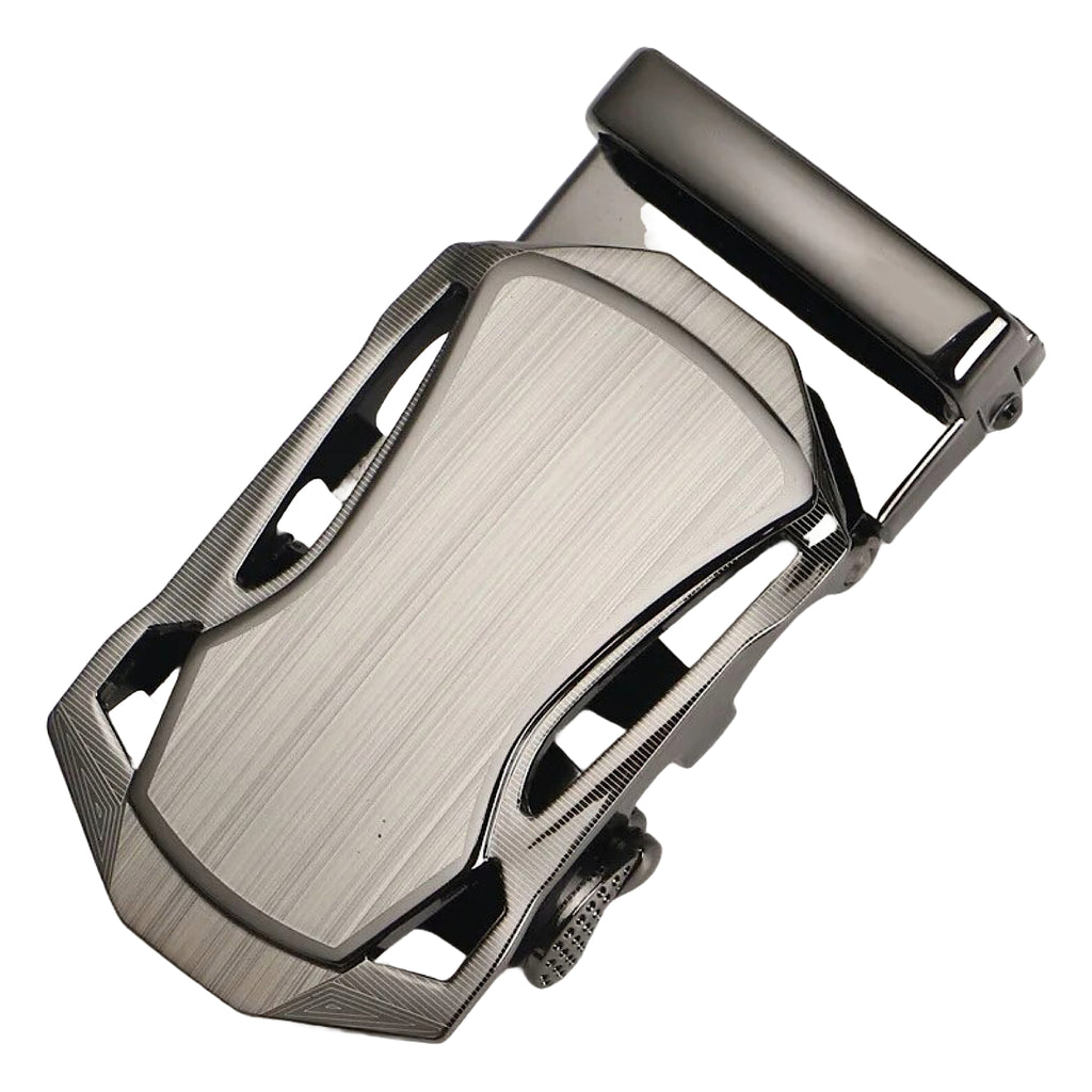 QHA Mens Automatic Sliding Belt Buckle Replacement for Ratchet Leather Belt A37