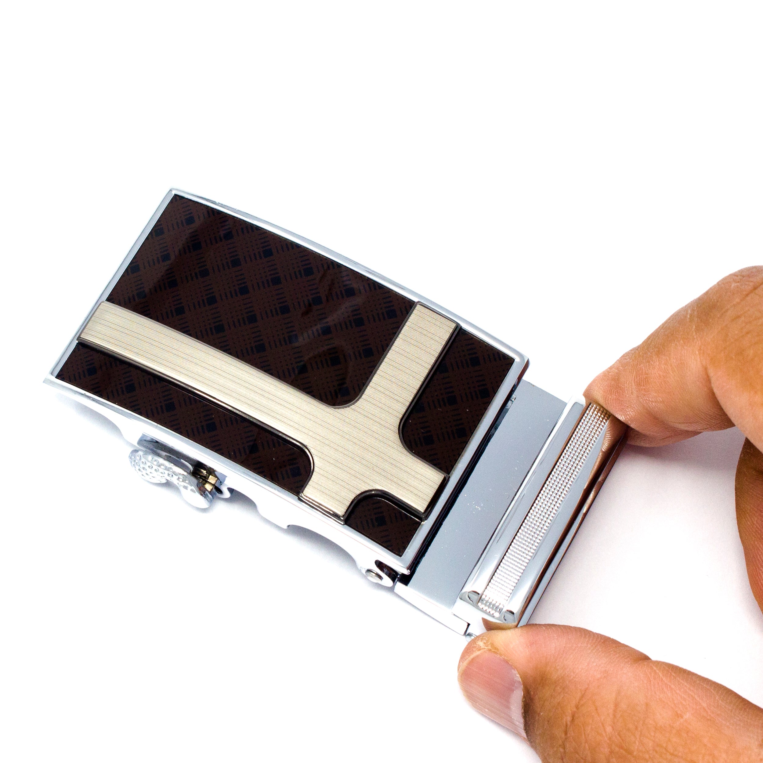 QHA Mens Automatic Belt Buckle For 35mm Wide Ratchet Belts Q98A57