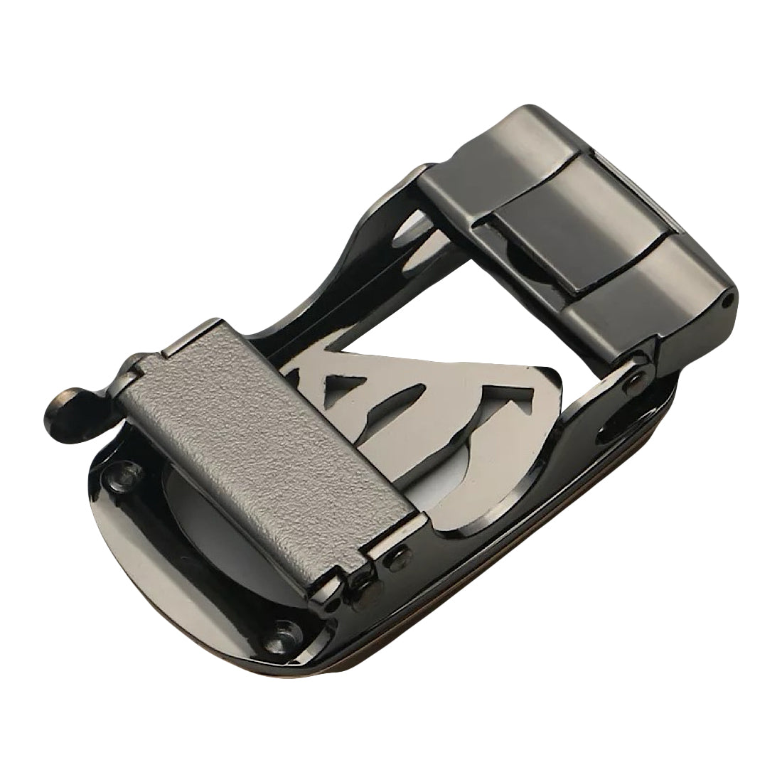 QHA Mens Automatic Sliding Belt Buckle Replacement for Ratchet Leather Belt A69