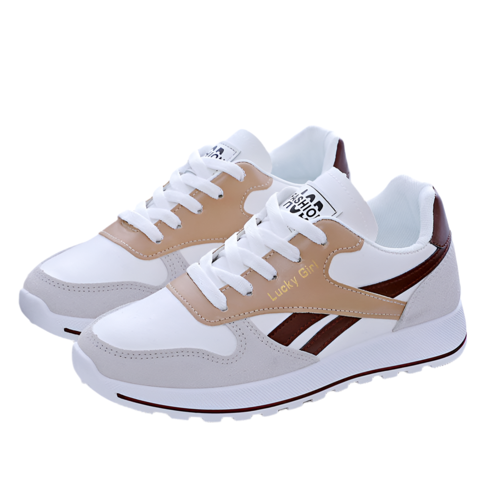 Student Running Sports White Daddy Shoes Women