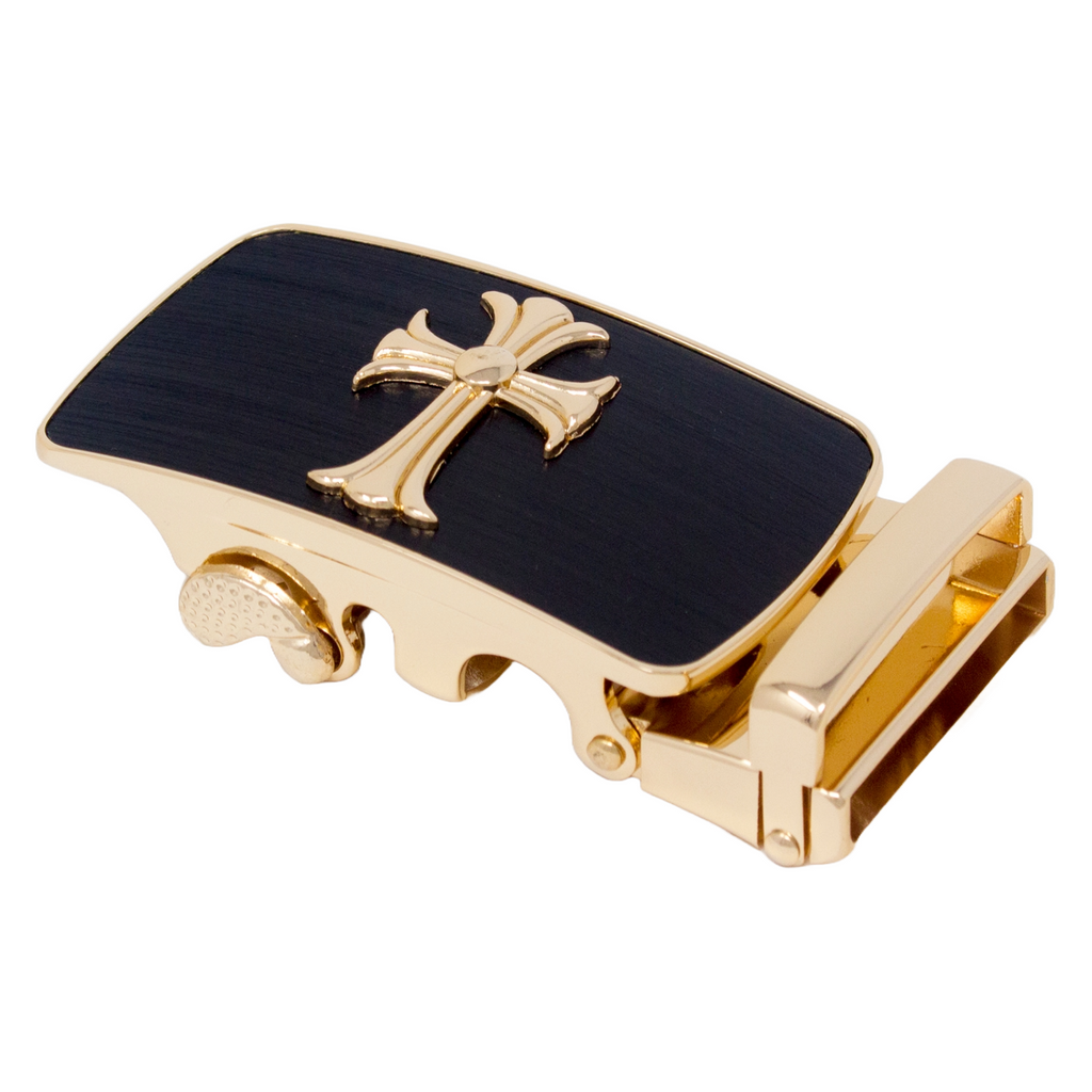 QHA Mens Automatic Sliding Belt Buckle Replacement for Ratchet Leather Belt A71