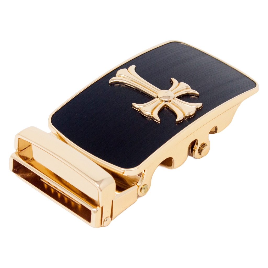 QHA Mens Automatic Sliding Belt Buckle Replacement for Ratchet Leather Belt A71