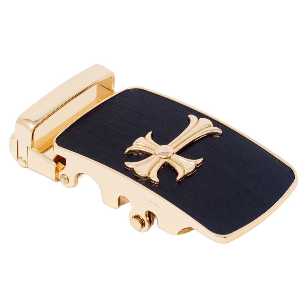 QHA Mens Automatic Sliding Belt Buckle Replacement for Ratchet Leather Belt A71