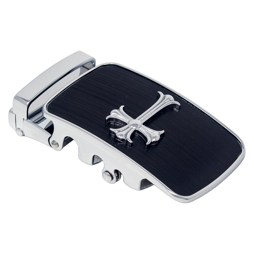 QHA Mens Automatic Sliding Belt Buckle Replacement for Ratchet Leather Belt A72