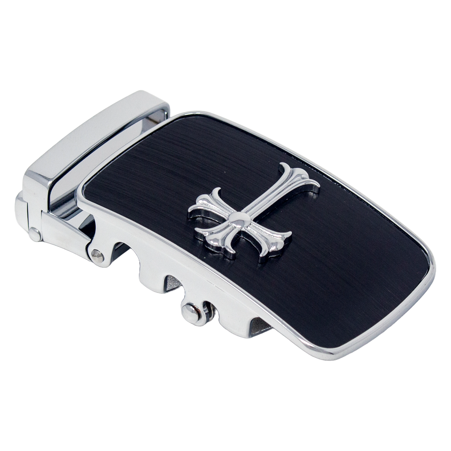 QHA Mens Automatic Sliding Belt Buckle Replacement for Ratchet Leather Belt A72