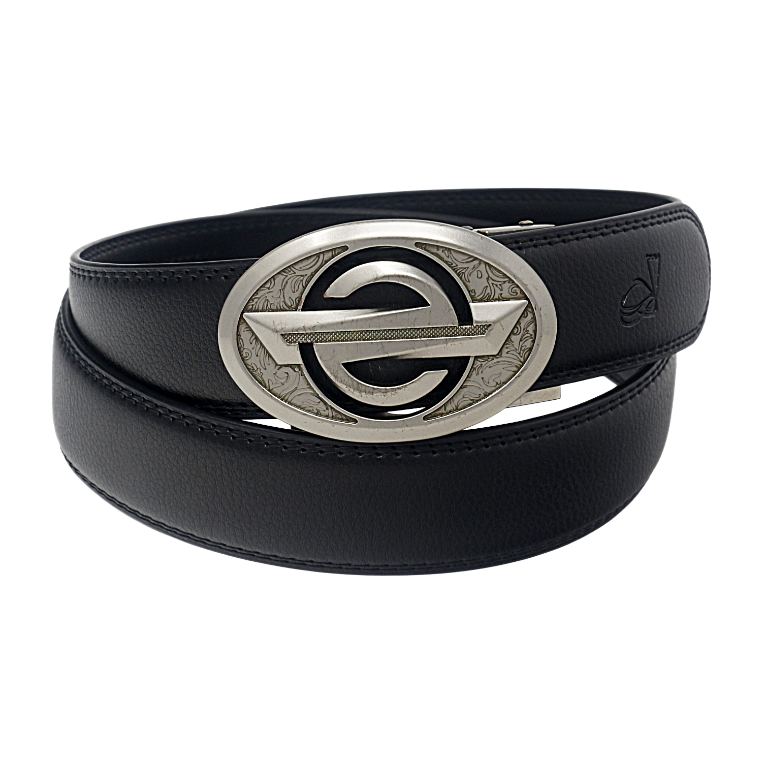 Mens Ratchet Leather Belt | Automatic Sliding Buckle | Durable & Adjustable Q28