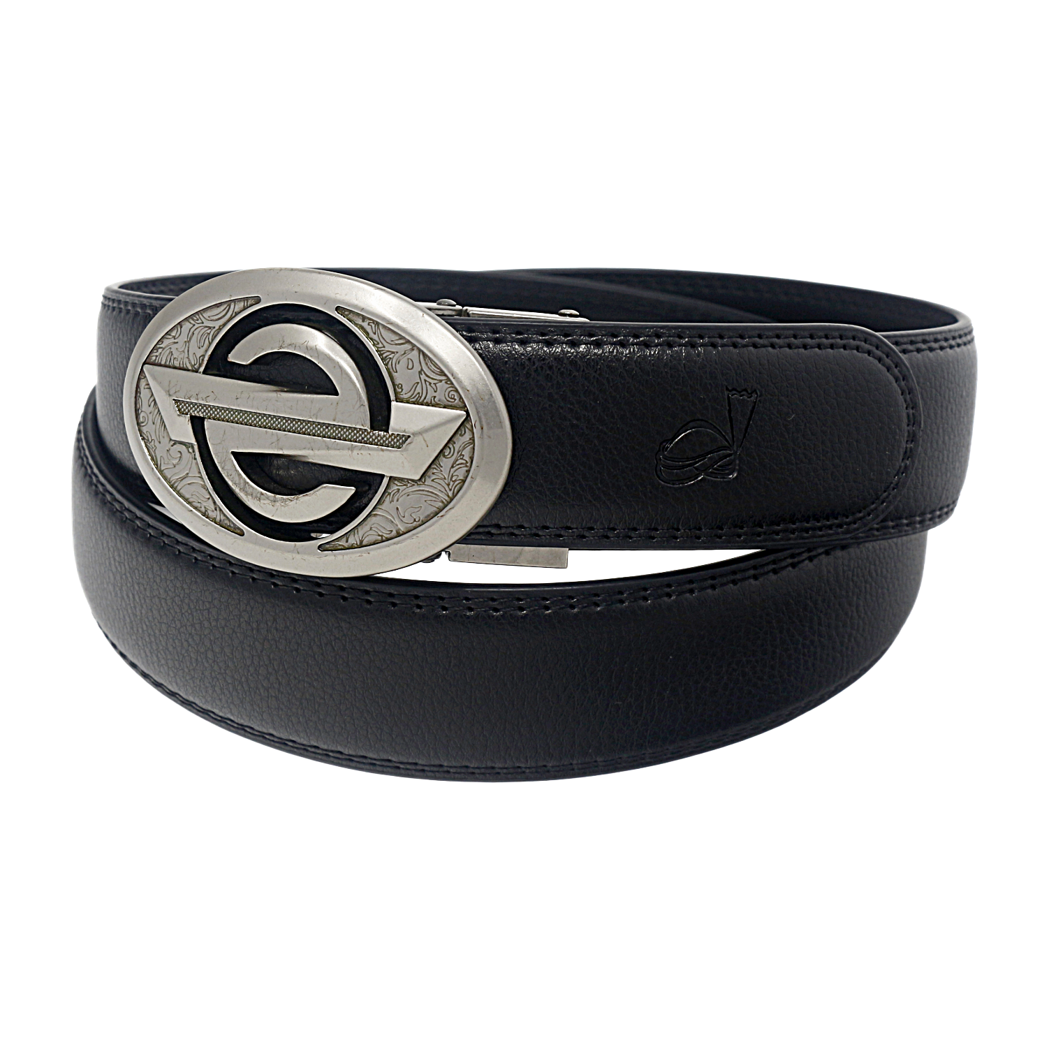 Mens Ratchet Leather Belt | Automatic Sliding Buckle | Durable & Adjustable Q28