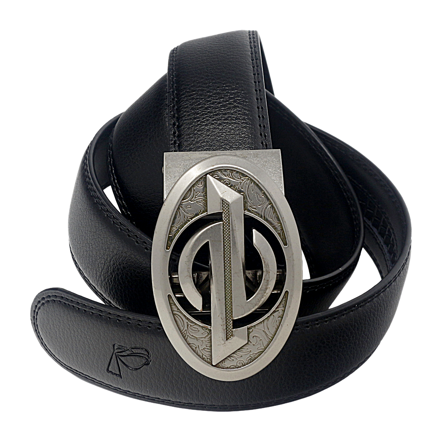 Mens Ratchet Leather Belt | Automatic Sliding Buckle | Durable & Adjustable Q28