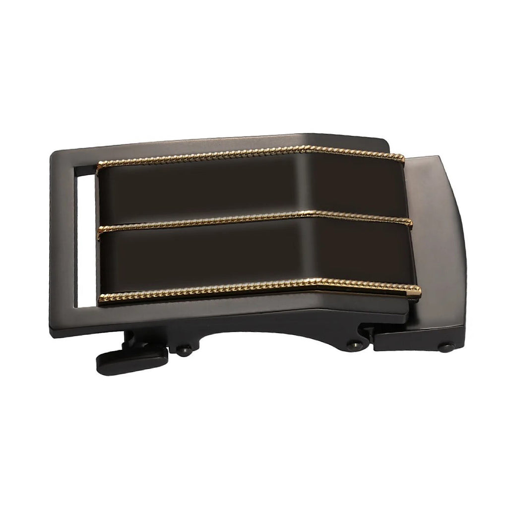 QHA Mens Automatic Sliding Belt Buckle Replacement for Ratchet Leather Belt A88