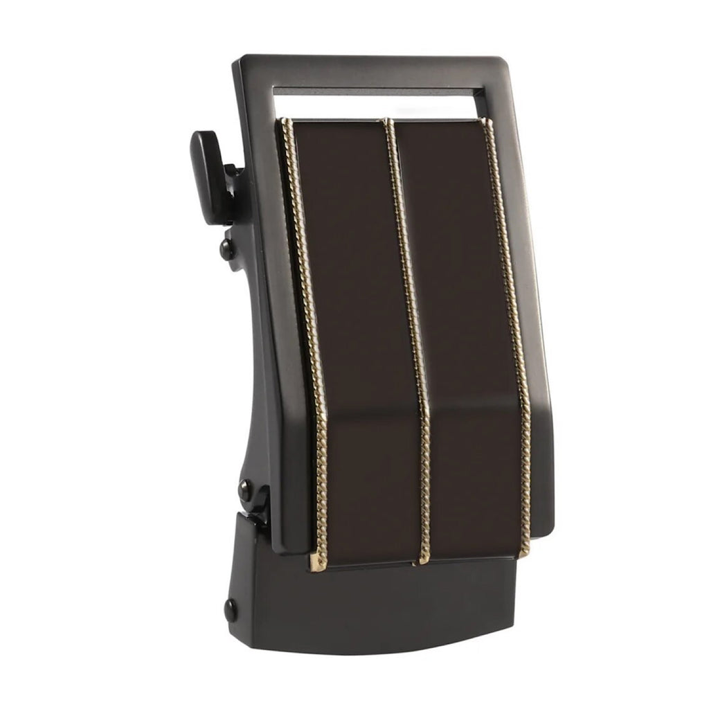 QHA Mens Automatic Sliding Belt Buckle Replacement for Ratchet Leather Belt A88