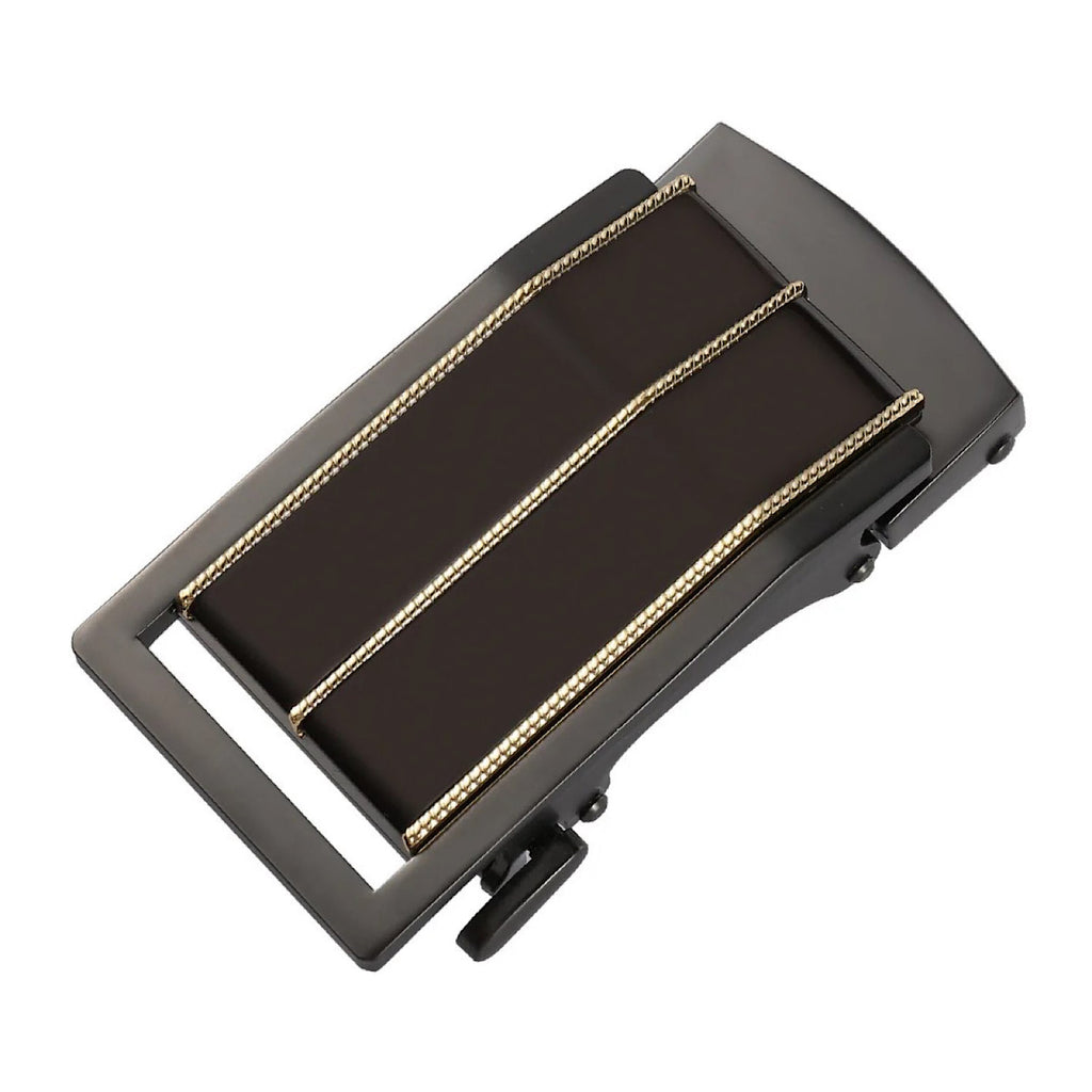 QHA Mens Automatic Sliding Belt Buckle Replacement for Ratchet Leather Belt A88