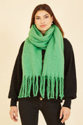 Yumi Green Soft Touch Scarf - QHA UK