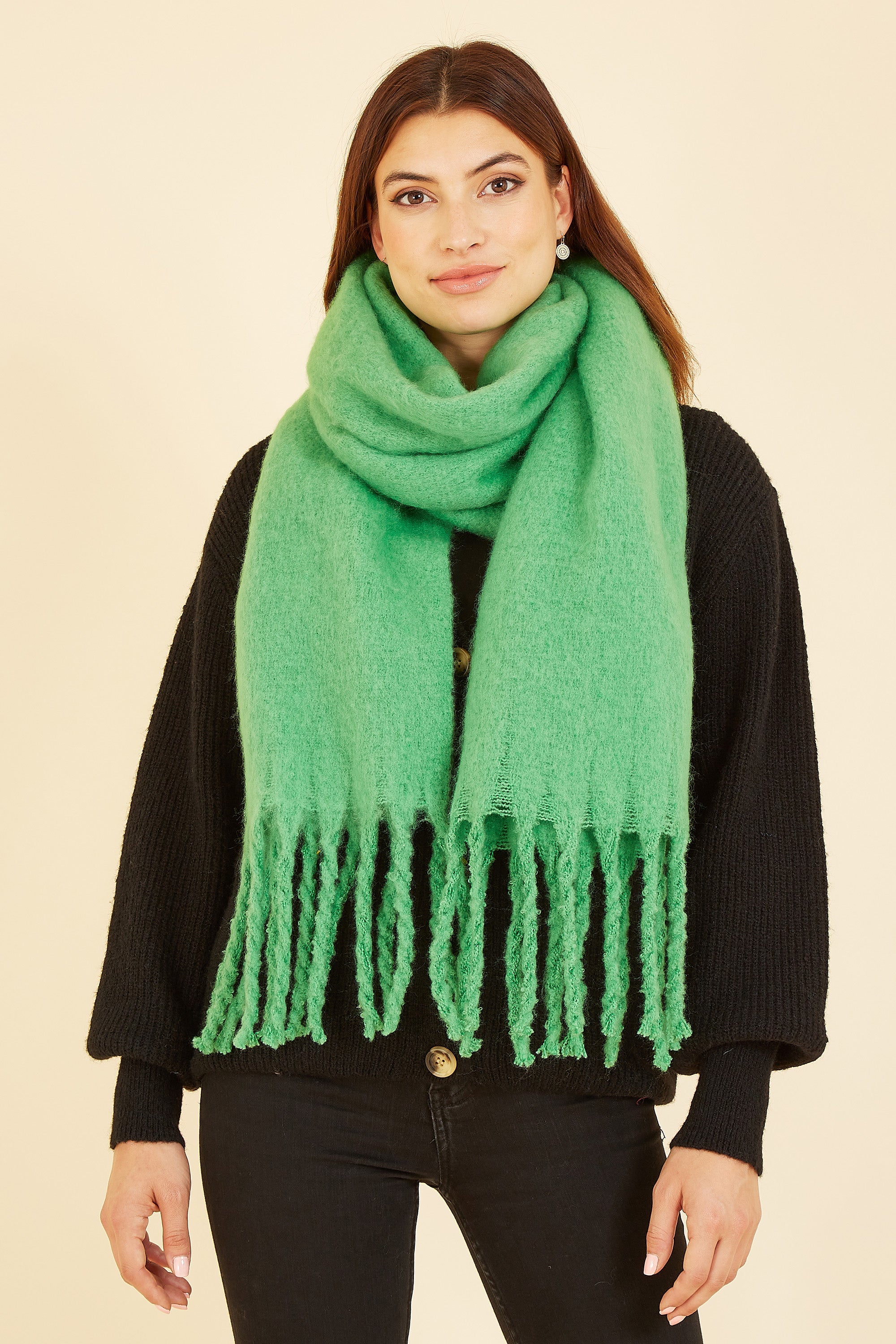 Yumi Green Soft Touch Scarf