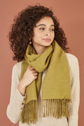 Yumi Green Two Tone Scarf - QHA UK