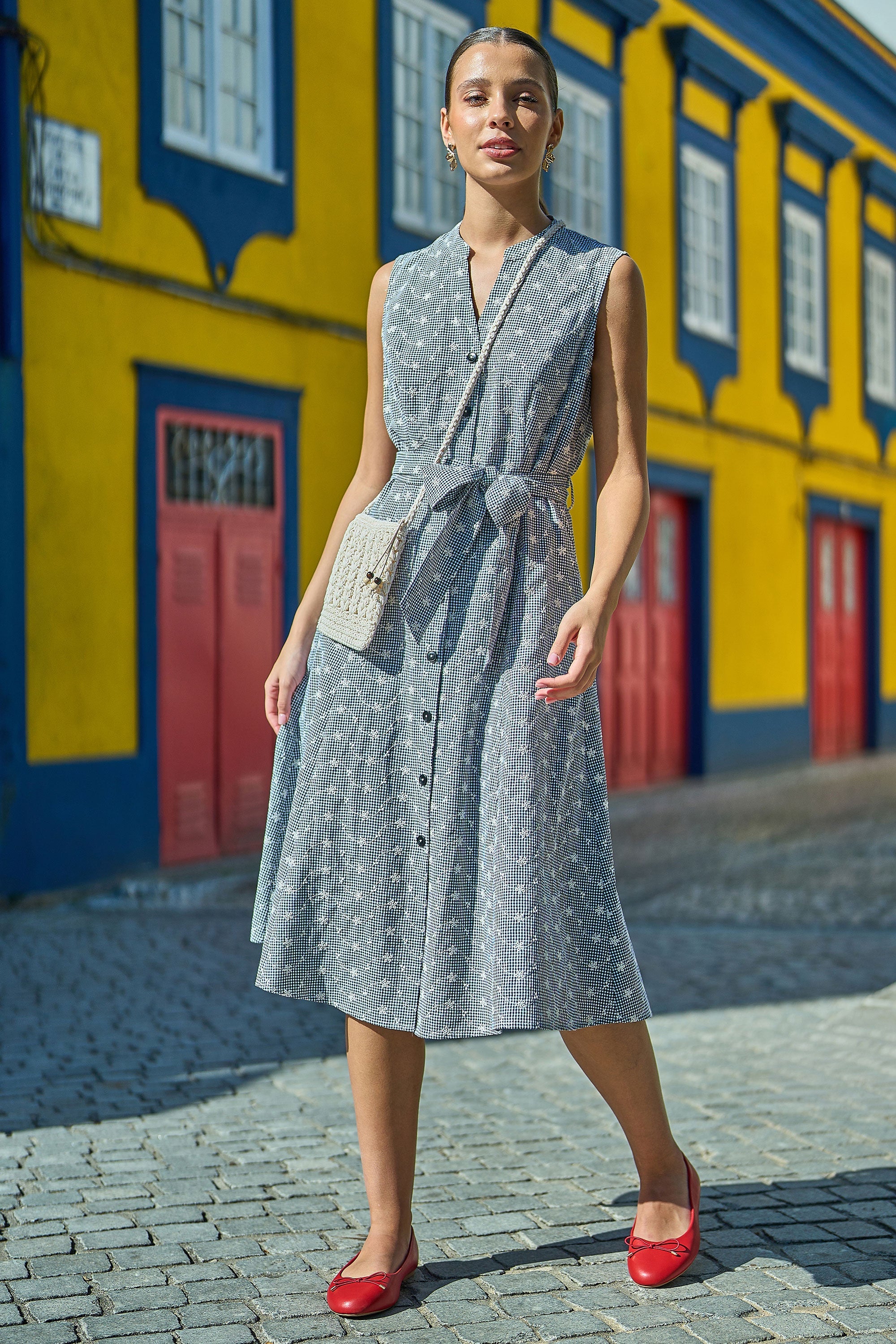 Yumi Ivory Crochet Small Cross Body