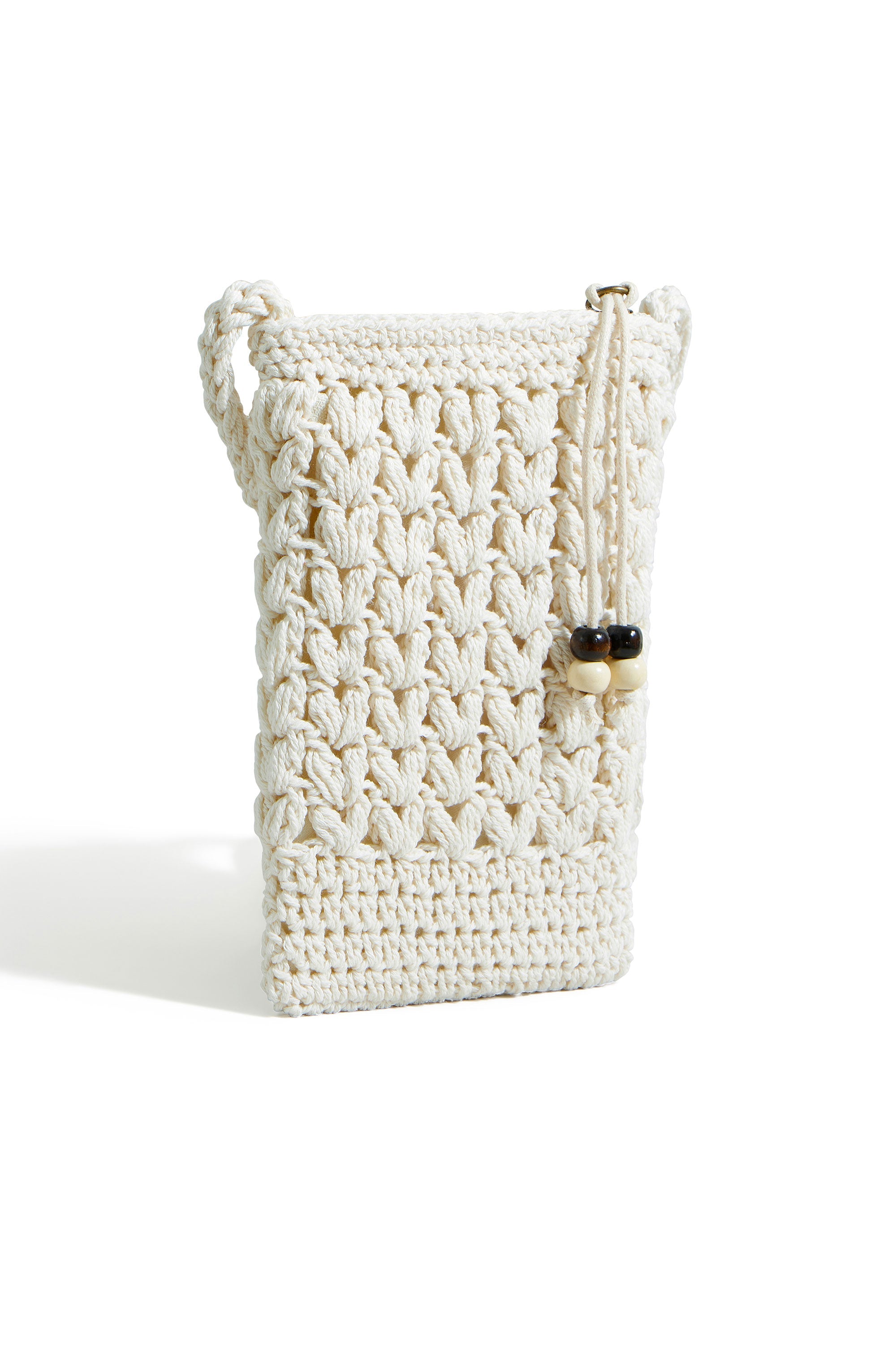 Yumi Ivory Crochet Small Cross Body