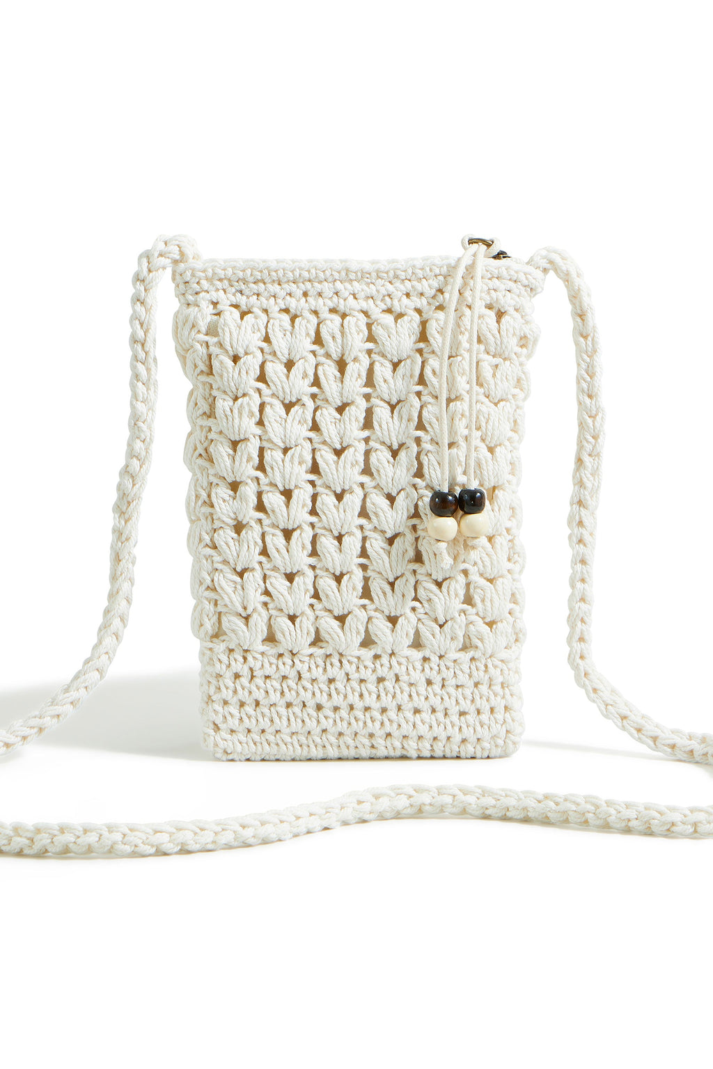 Yumi Ivory Crochet Small Cross Body